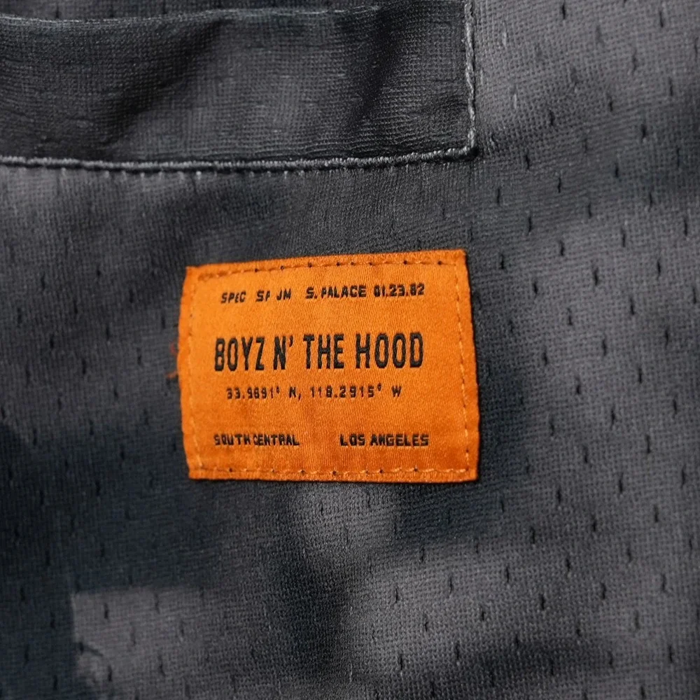 Shoe Palace Boyz N The Hood Shorts Mens‎ Small Gray Mesh Graphic Drawstring